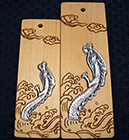 象嵌木札「龍」